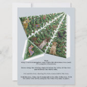 3D kerstboomKaart met katten en honden Pop omhoog (Voorkant)