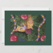 3D kerstboomKaart met katten en honden Pop omhoog (Achterkant)