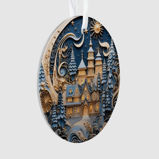 3d Kerstdorp Ornament (voorkant)