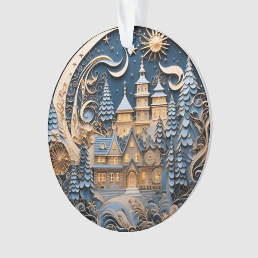 3d Kerstdorp Ornament (voorkant)