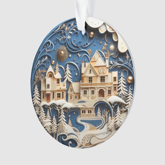 3d Kerstdorp Ornament (voorkant)