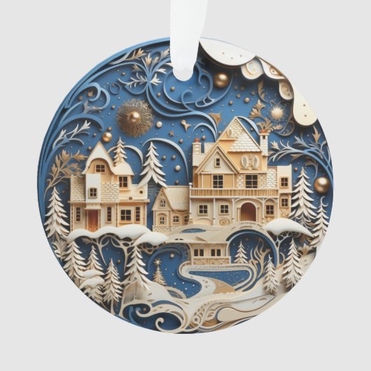 3d Kerstdorp Ornament (voorkant)