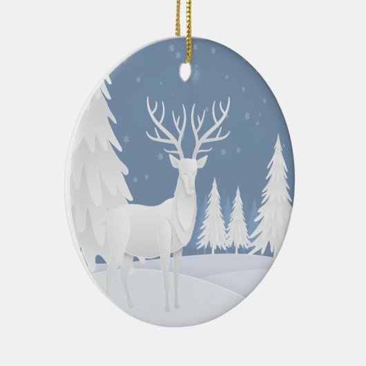 3D kerstkeramisch Ornament (Rechts)