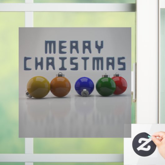 3d kerstkerstkerstversieringen met prettig kerston raamsticker (Huis)