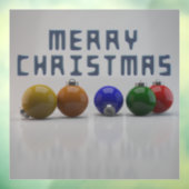 3d kerstkerstkerstversieringen met prettig kerston raamsticker (Vel 3)