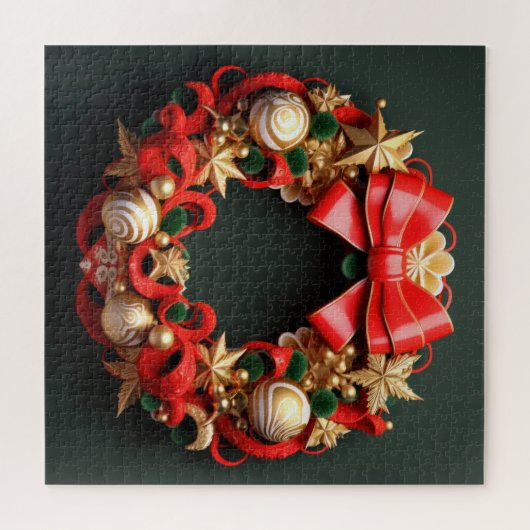3D Kerstkrans puzzel (Horizontaal)