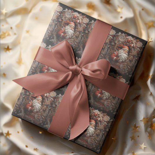  3D-kerstman Cadeaupapier