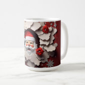 3D Kerstman Keramisch Koffiemok (Voorkant rechts)