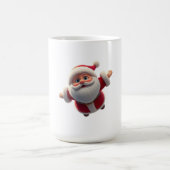 3D Kerstman Keramische KoffieThee Mok Gift (Center)