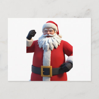3D Kerstman Kerstgroetkaart – Festive H Feestdagenkaart