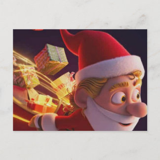 3D Kerstman Kerstgroetkaart – Festive H Feestdagenkaart