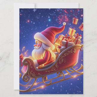 3D Kerstman Kerstgroetkaart – Festive H Feestdagenkaart