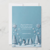 3D Kerstman Kerstkaart (Achterkant)