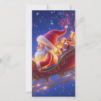 3D kerstman kerstkaart – Festive H