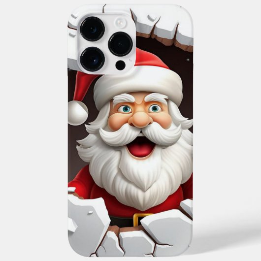 3D Kerstman Kerstmis Case-Mate iPhone Case (Achterkant)