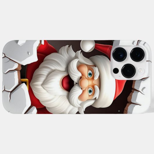3D Kerstman Kerstmis Case-Mate iPhone Case (Achterkant (horizontaal))