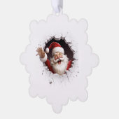 3D Kerstman Ornament Kaart (Links)