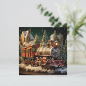 3D Kerstmis Wenskaart Feestdagenkaart (Staand voorkant)