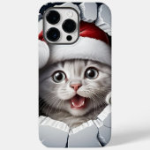 3D Kerstmiskitten Case-Mate iPhone Case (Achterkant)
