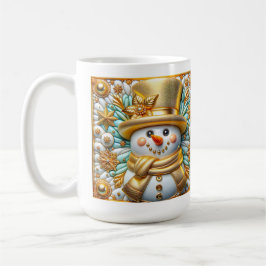 3D Kerstsneeuwman Koffiemok