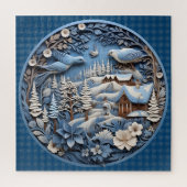 3D Kerstvogelpuzzel Legpuzzel (Verticaal)