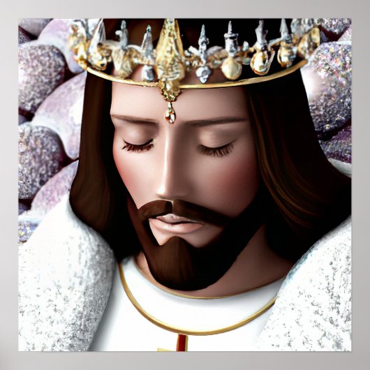 3D Kijk AI King of the Universe Jesus Poster (Voorkant)