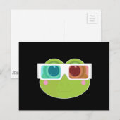 3D Kikker (2) Briefkaart (Voorkant / Achterkant)