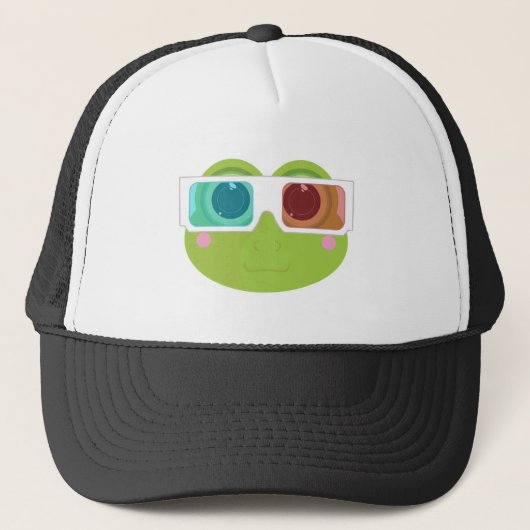 3D Kikker (2) Trucker Pet (Voorkant)