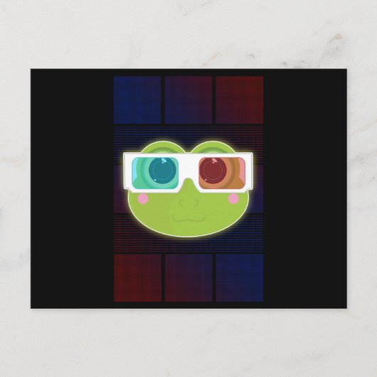 3D Kikker Briefkaart (Voorkant)