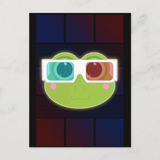 3D Kikker Briefkaart (Voorkant)