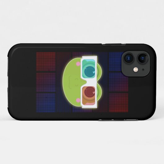 3D Kikker Case-Mate iPhone Case (Achterkant (horizontaal))