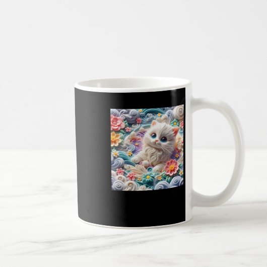 3d Kitten1 Koffiemok (Rechts)
