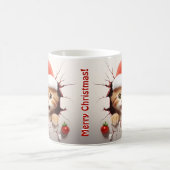 3D Kitten Kerstmis Koffiemok (Center)