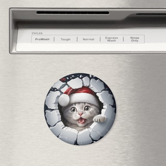 3D Kitten Magneet (Insitu (Vaatwasser))