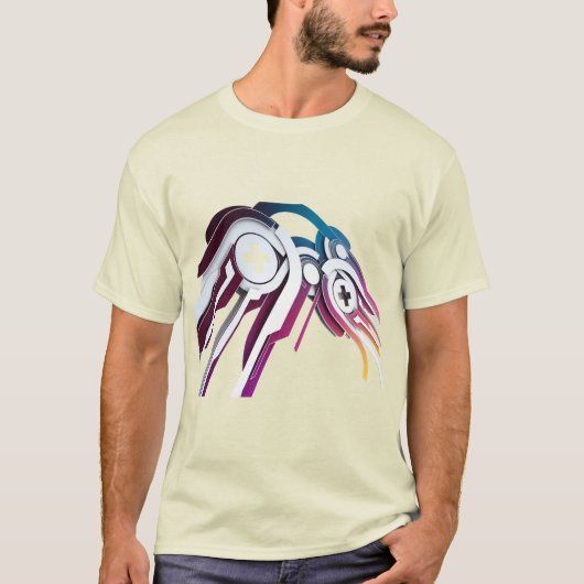 3D Klassiek T-shirt (Voorkant)