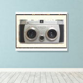 3D Klassieke camera Canvas Afdruk (Insitu (Houten vloer))