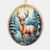 3D KLASSIEKE KERSTHERTEN KERAMISCH ORNAMENT (Links)