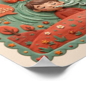 3D Klei Boze Kinderen Emotiebeheer Educatief  Poster (Hoek)