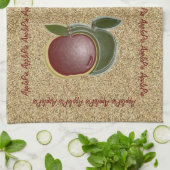 3D Kleine appels (getextureerd) Theedoek (Gevouwen)