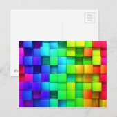3D-kleur Briefkaart (Voorkant / Achterkant)