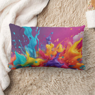 3D Kleuren - Lumbaal Kussen 13" x 21"