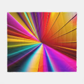 3D Kleuren Rays Abstract Geometrisch Fleece Deken (Voorkant (Horizontaal))