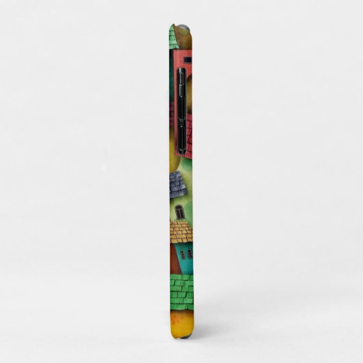 3D Kleurrijke Abstracte Huizen - Uniek Kunstontwer Case-Mate iPhone Case (Achterkant/links)