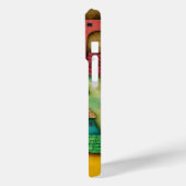 3D Kleurrijke Abstracte Huizen - Uniek Kunstontwer Case-Mate iPhone Case (Achterkant / Links)