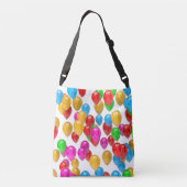 3D kleurrijke ballonnen Crossbody Tas (Achterkant)