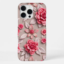 3D Kleurrijke Bloem iPhone 16 Pro Max Hoesje