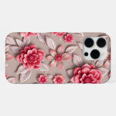 3D Kleurrijke Bloem iPhone Hoesje (Achterkant horizontaal)