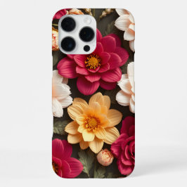 3D Kleurrijke Bloem iPhone 16 Pro Max Hoesje