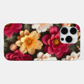 3D Kleurrijke Bloem iPhone Hoesje (Achterkant horizontaal)