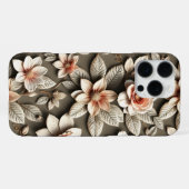 3D Kleurrijke Bloem iPhone Hoesje (Achterkant horizontaal)